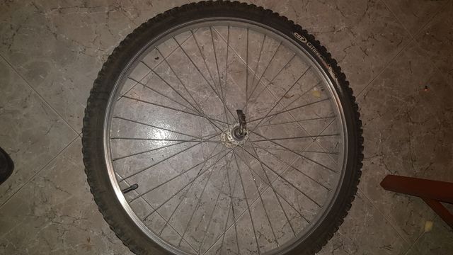 rueda delantera completa de 26x195