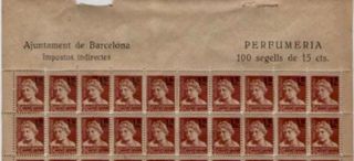 1936-39, GUERRA CIVIL SELLOS FISCALES BARCELONA