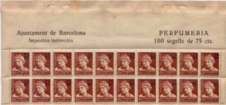 1936-39, GUERRA CIVIL SELLOS FISCALES BARCELONA