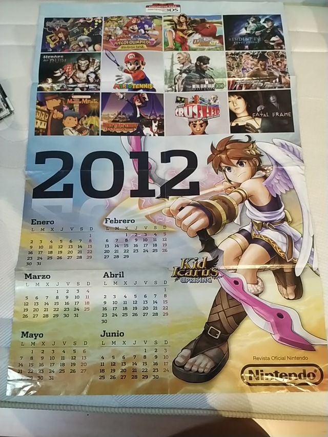 Poster reversibile del calendario Nintendo