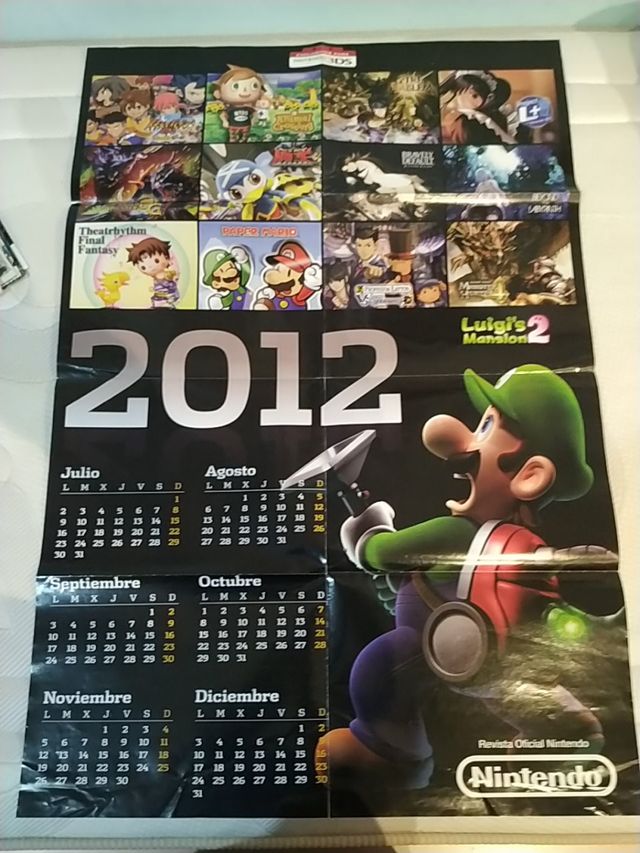 Poster reversibile del calendario Nintendo