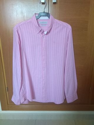 Camisa Rayas Rosa Álvaro Moreno de segunda mano por 5 EUR en Rota en  WALLAPOP