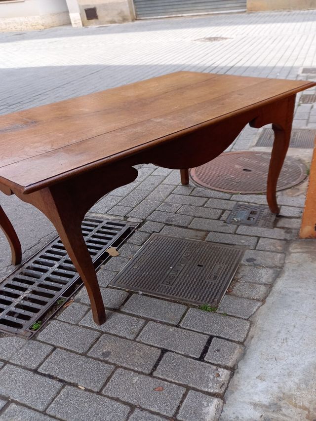 mesa antigua recibidor, roble