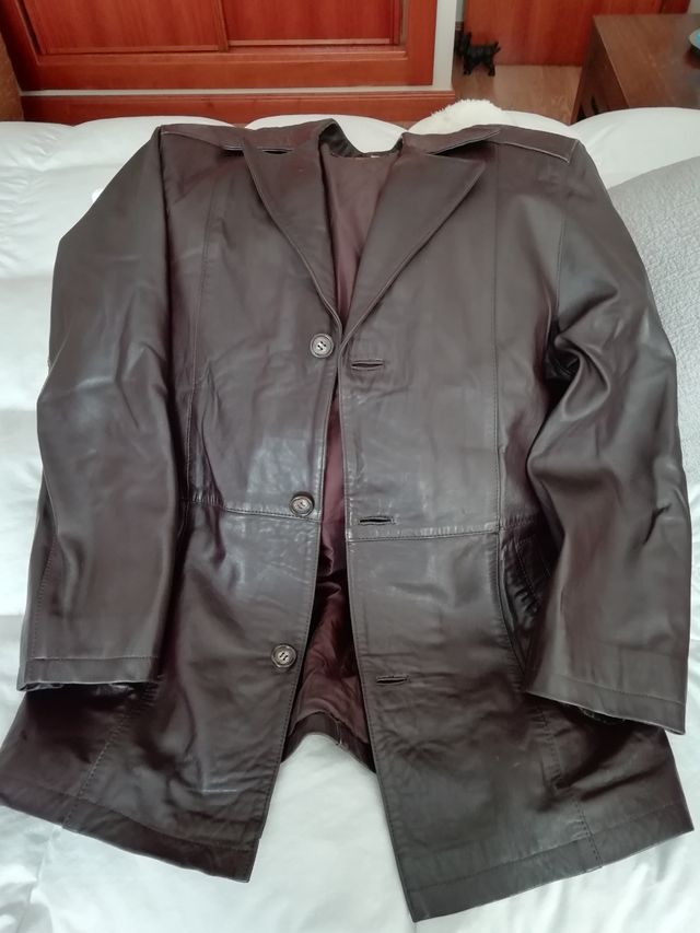 chaqueta de piel de hombre