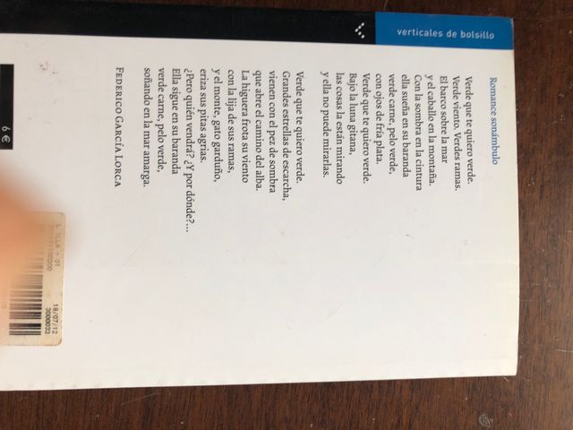 Federico Garcia Lorca Romancero gitano