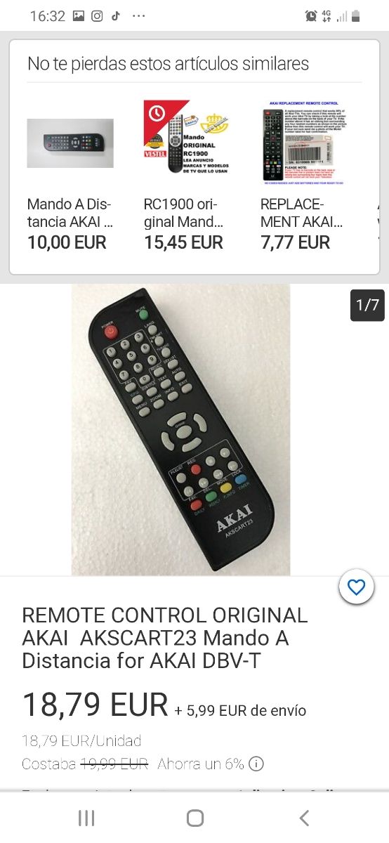 MARCA DE CONTROLE REMOTO AKAI