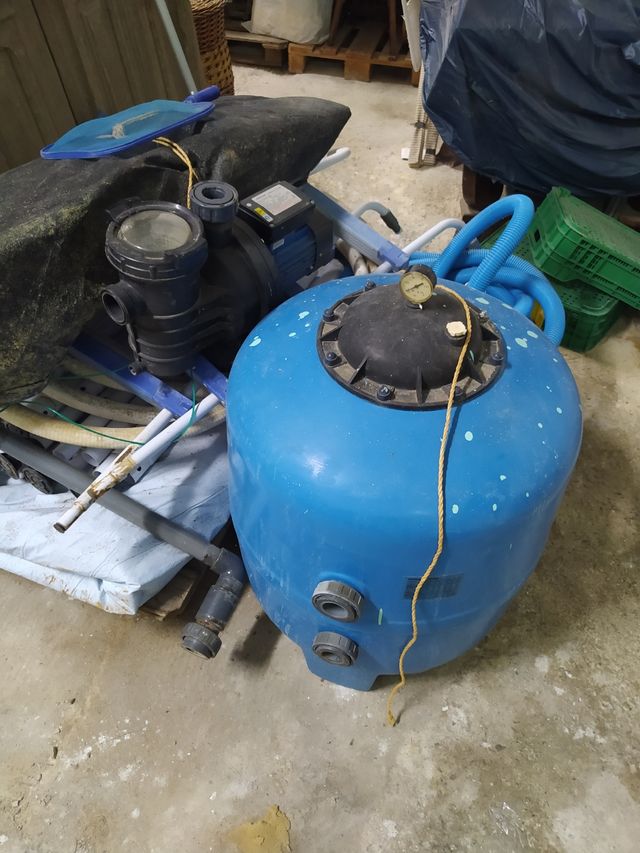 Bomba piscina más filtro depuradora
