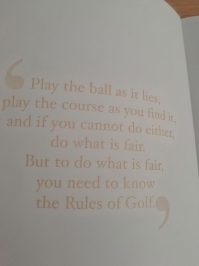 ROLEX .RULES OF GOLF.ROLEX