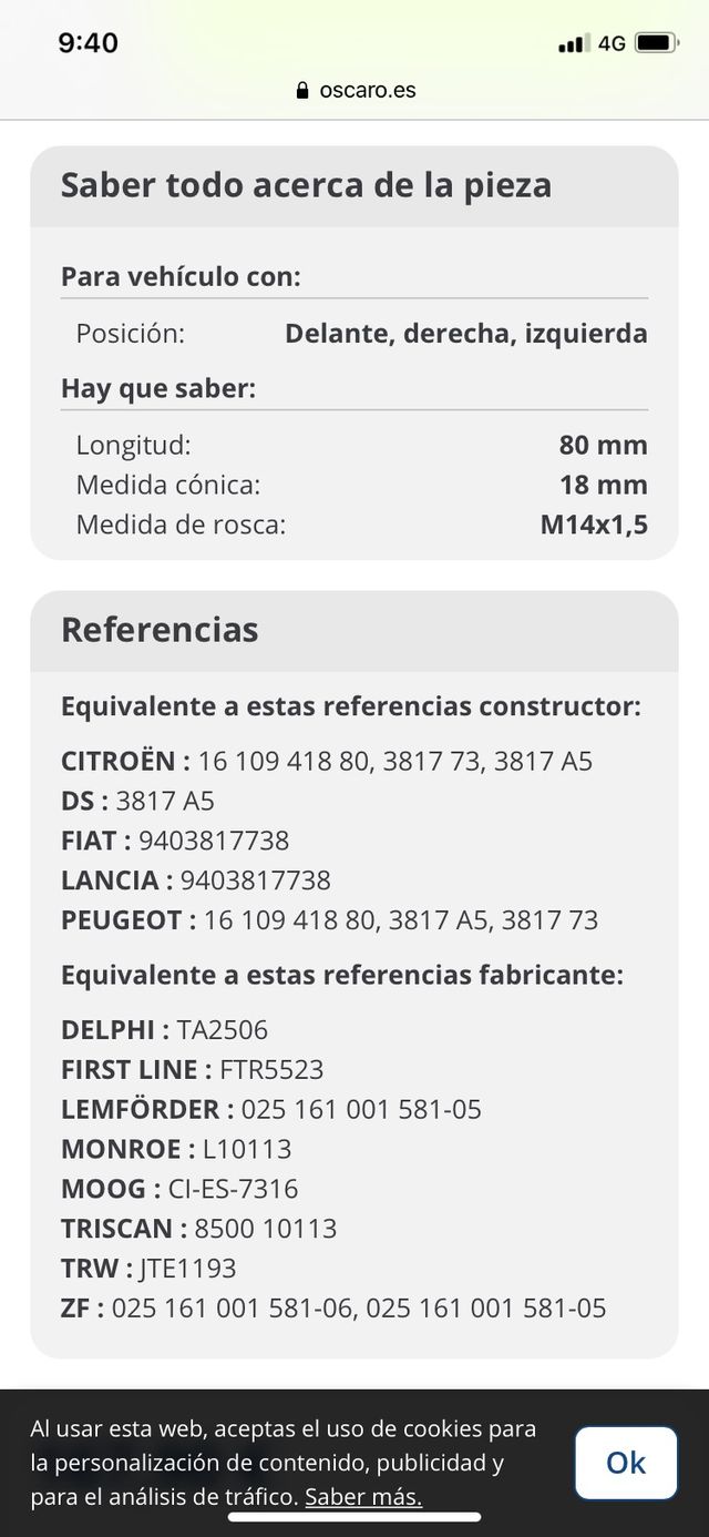 Barra Oscilante, suspensión de Ruedas OFERTA