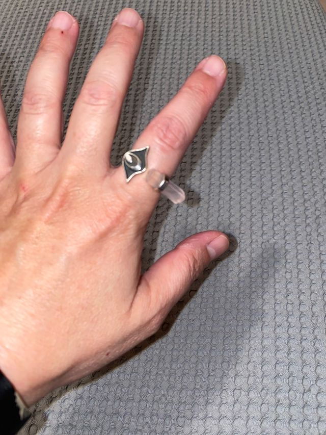 Anillo plata y cuarzo marca Mava Haze