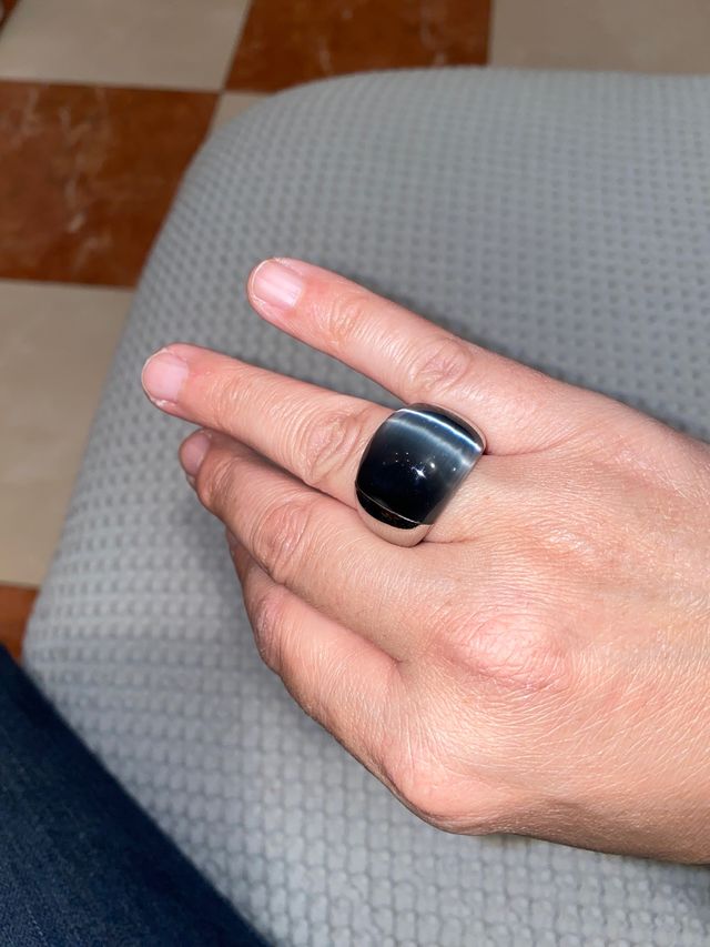 Anillo calvin klein gris