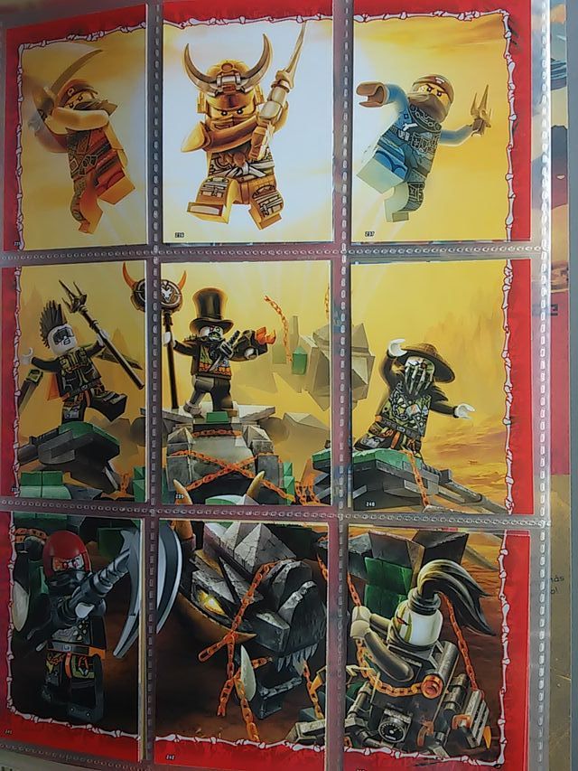 ÁLBUM COMPLETO LEGO NINJAGO CAZADORES DE DRAGONES