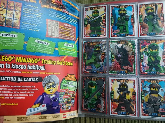 ÁLBUM COMPLETO LEGO NINJAGO CAZADORES DE DRAGONES
