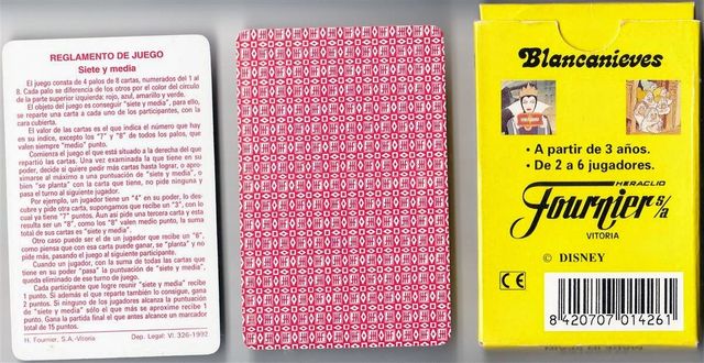 Baraja cartas Blancanieves (Precintada)