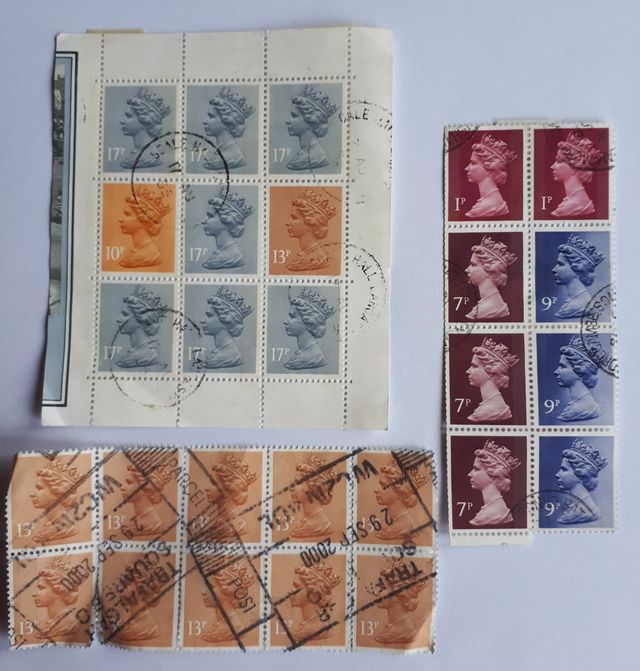 Sellos minipliegos Inglaterra reina Isabel