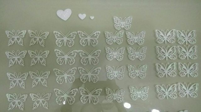 Letras y numeros troquelados