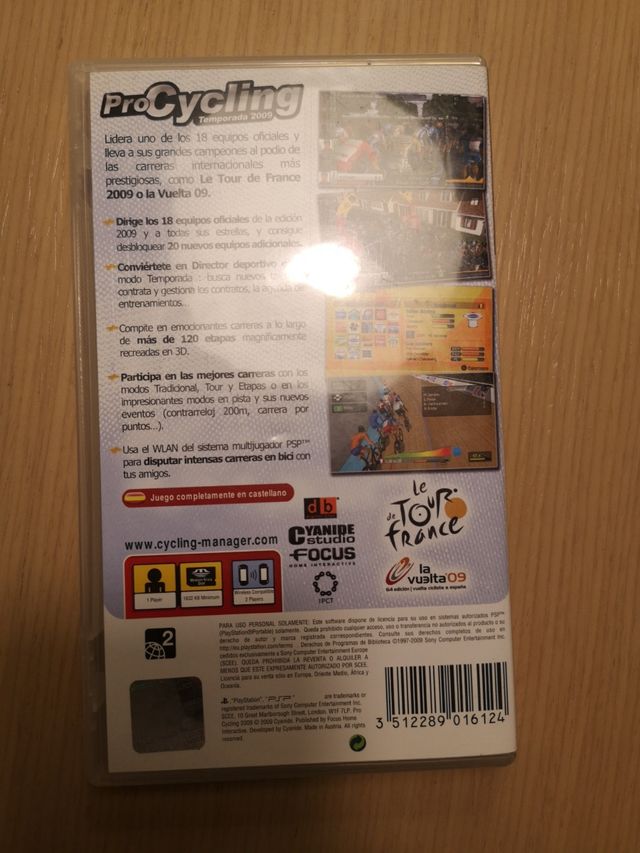 Procycling temp 2009 PSP