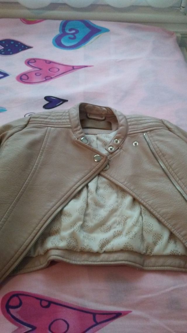 Cazadora rosa talla 5