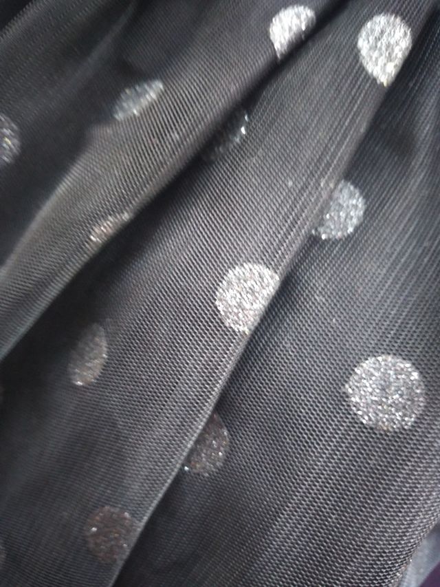 falda vuelo negra tull