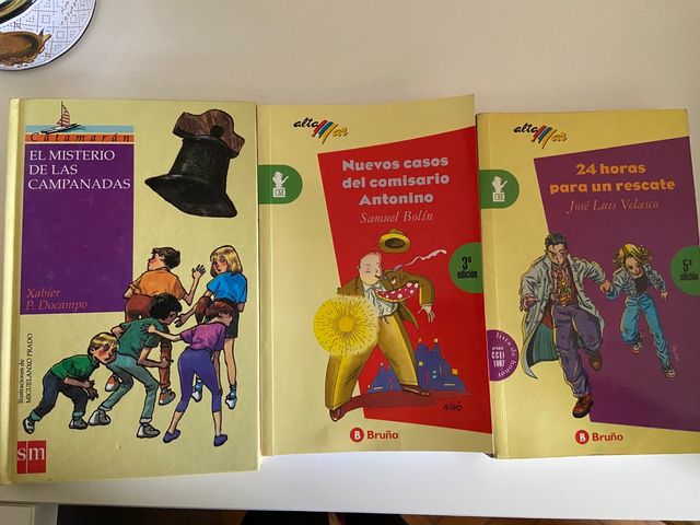 3 libros de 9-14 años