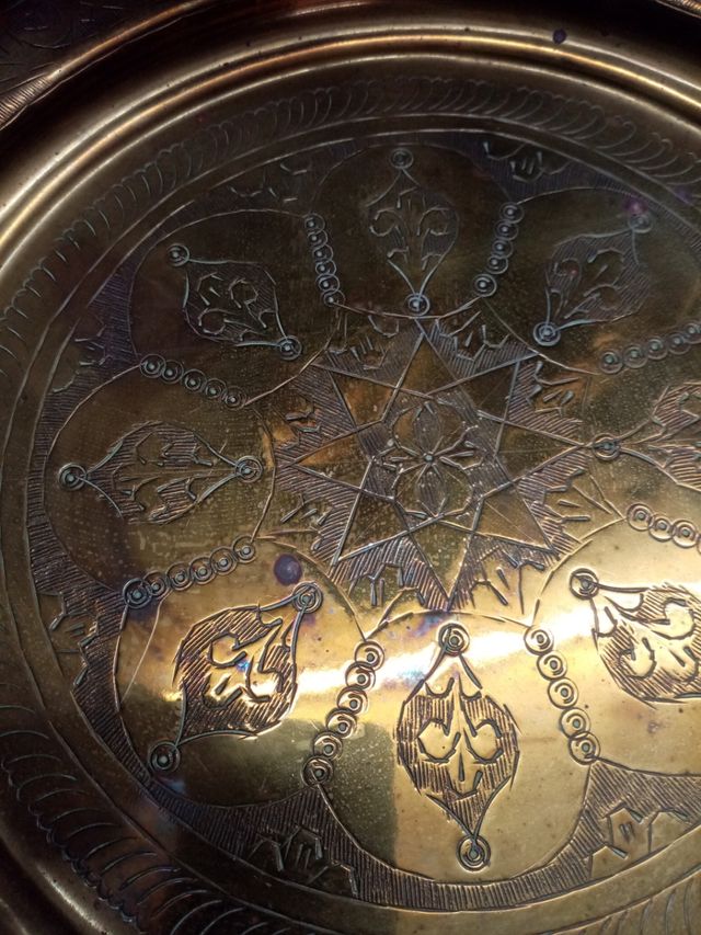 Antiguo plato pared Arabe