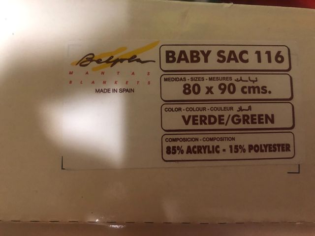 Manta saco bebe