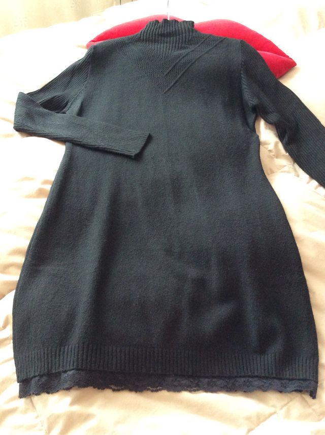 Vestido punto negro