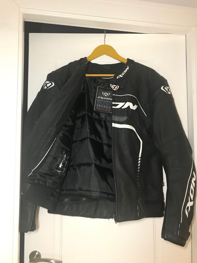 Chaqueta cuero IXON + espaldera