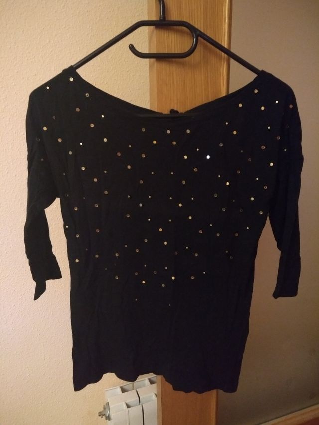 camiseta negra Cristalitos M