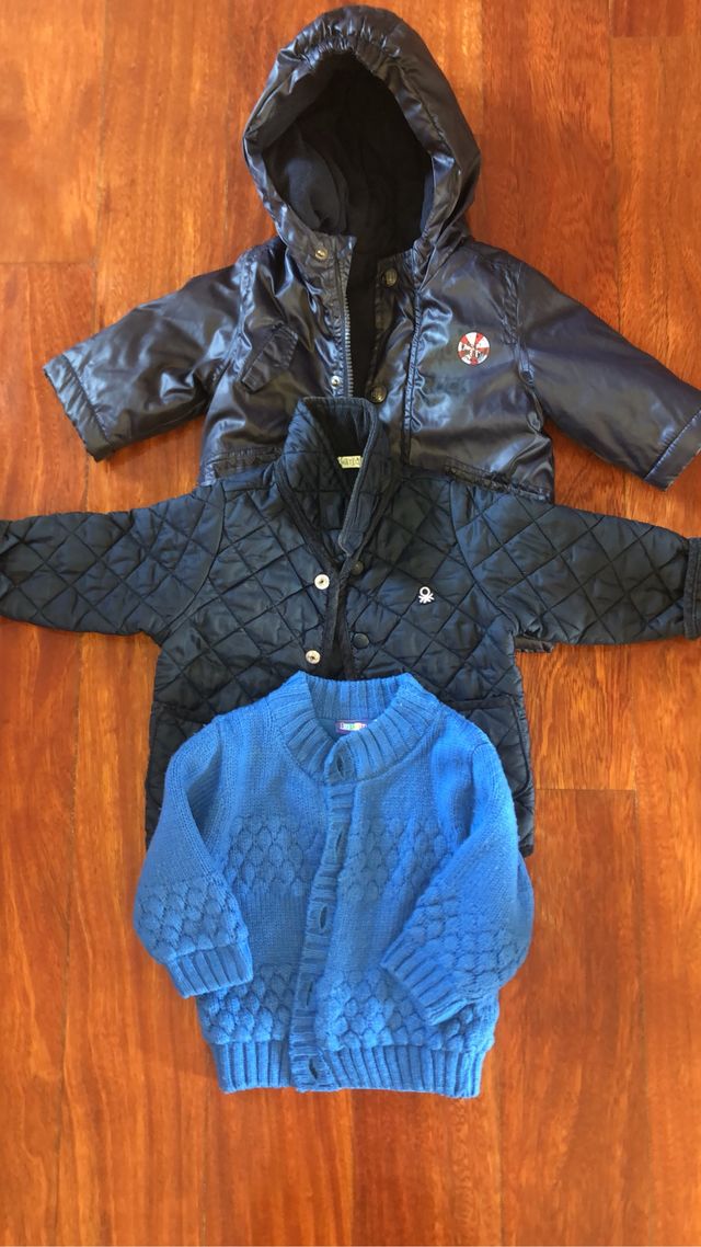 Lote 3 chaquetas de talla 6 meses