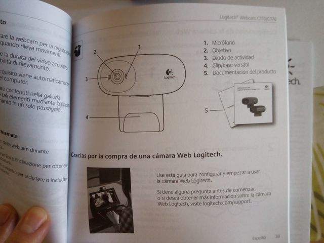 Cámara webcam Logitech