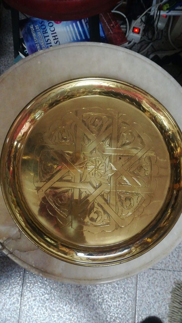 Plato Arabe dorado 20cm