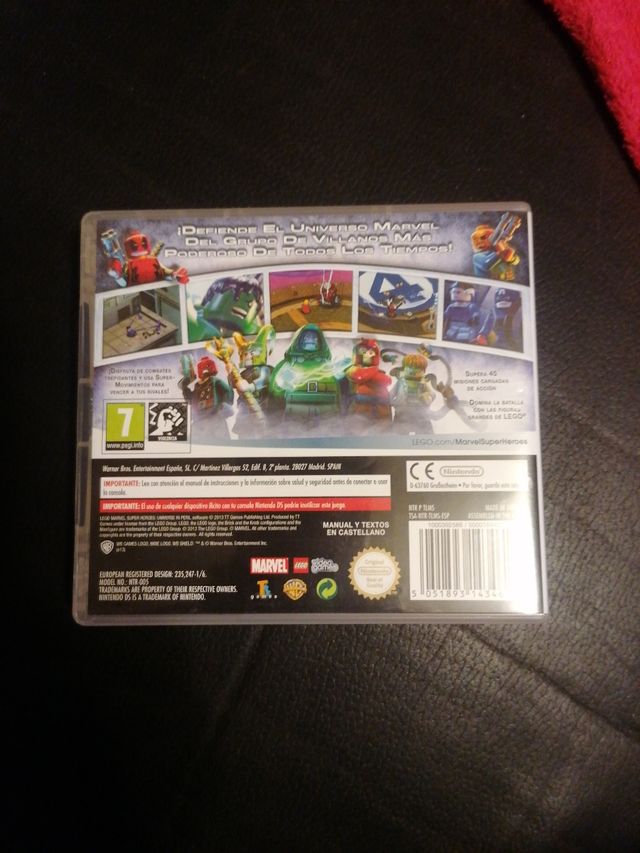 Nintendo DS Lego Marvel. Videojuego