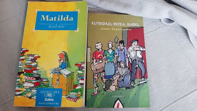 libros;"Matilda y kutsidazu bidea, Ixabel!!!