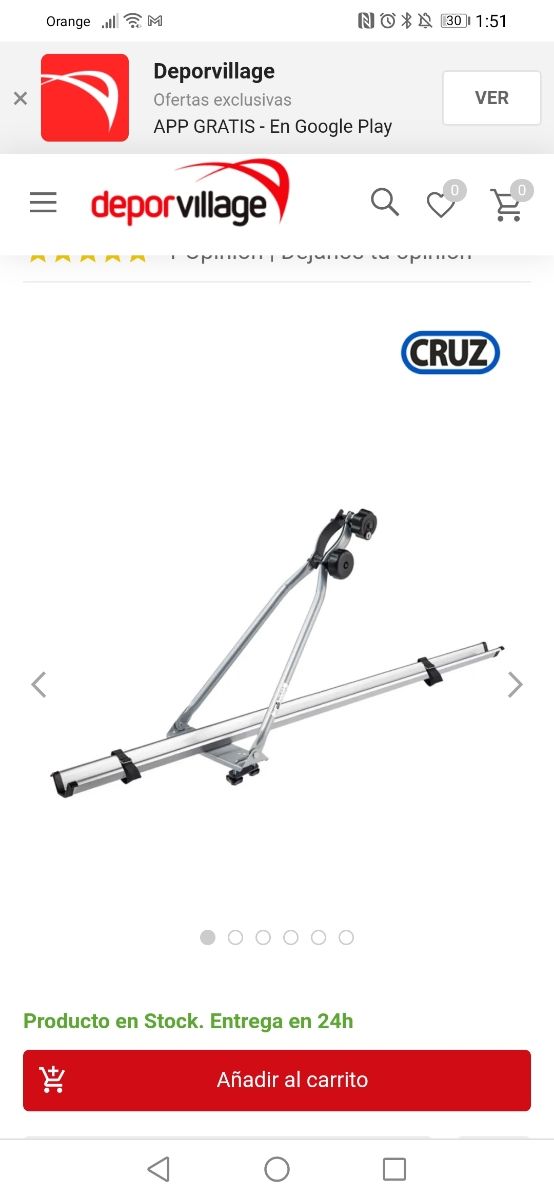 PORTA BICICLETA CRUZ