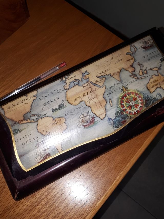 caja decorativa vintage de madera