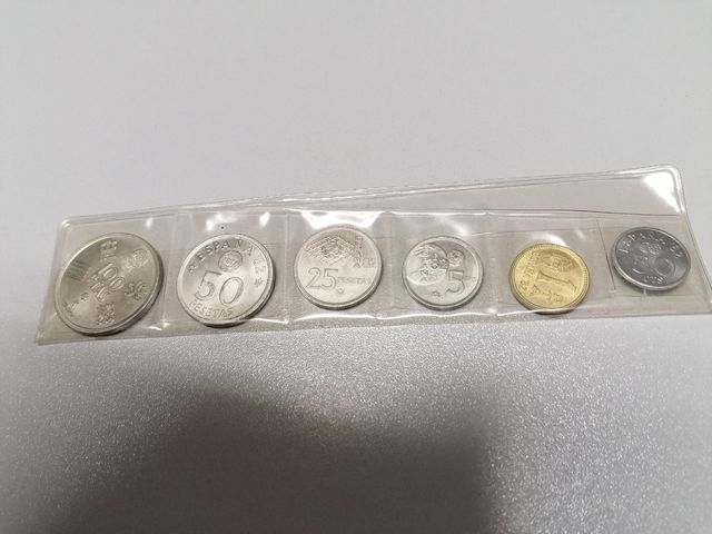 conjunto de pesetas