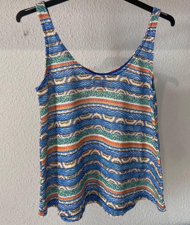 Camiseta estampada de rayas