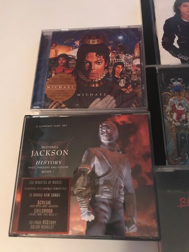 Colección de cd's de Michael Jackson 