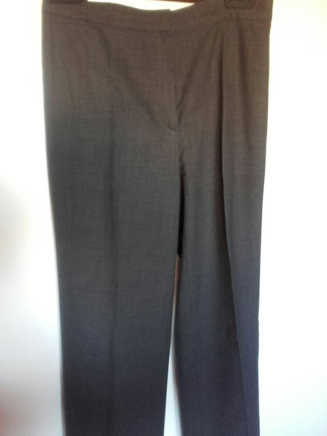 Pantalón de vestir de mujer gris marengo