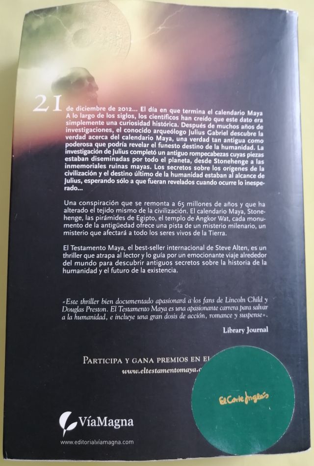 Libro "El Testamento Maya"
