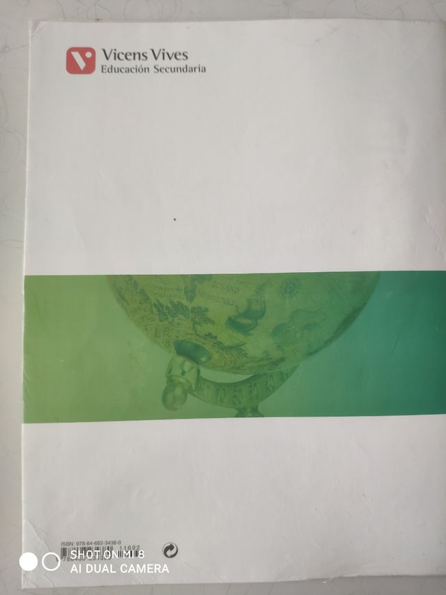 libro Geografía e historia 3  ESO Vicent vives