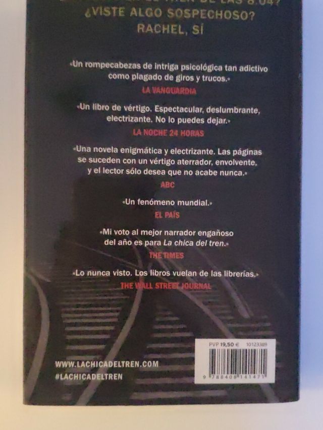 Libro la chica del tren 