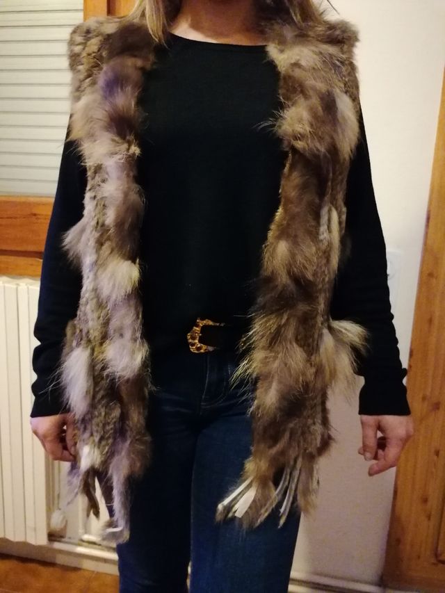 Chaleco pelo natural