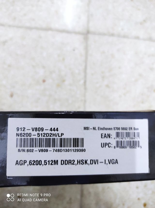 tarjeta gráfica msi NB 200