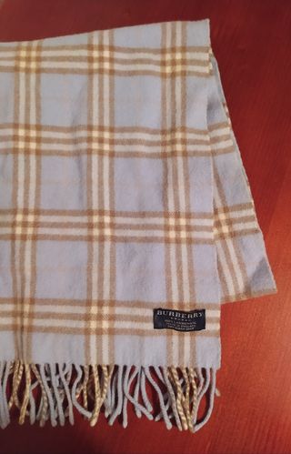 burberry bufanda azul