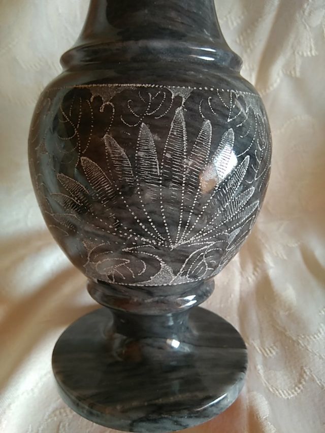 Jarrón de marmol decoración