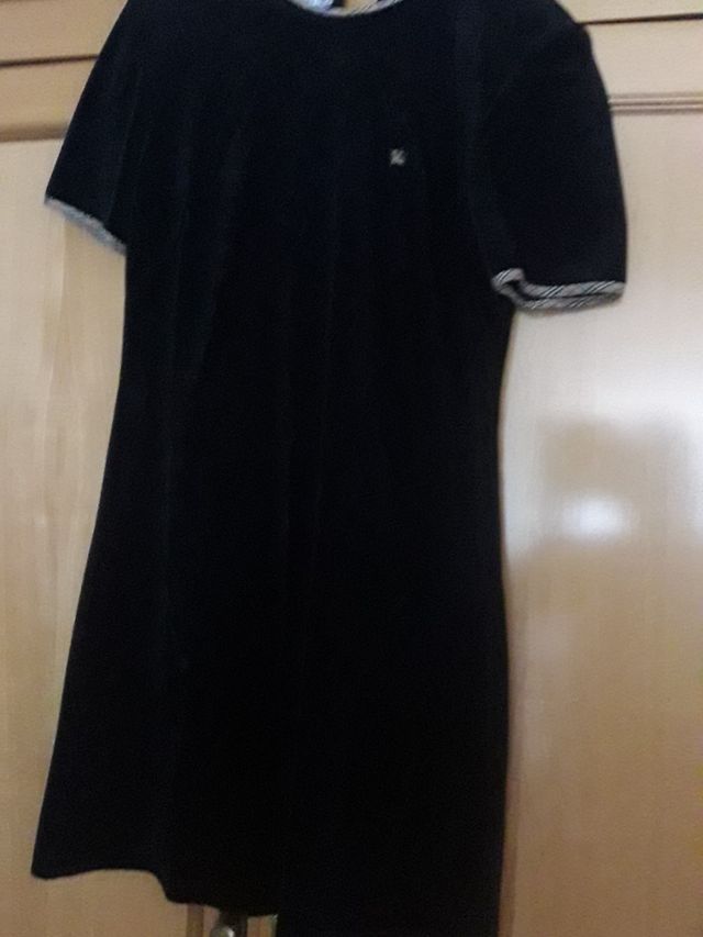 Vestido terciopelo azul marino talla 44