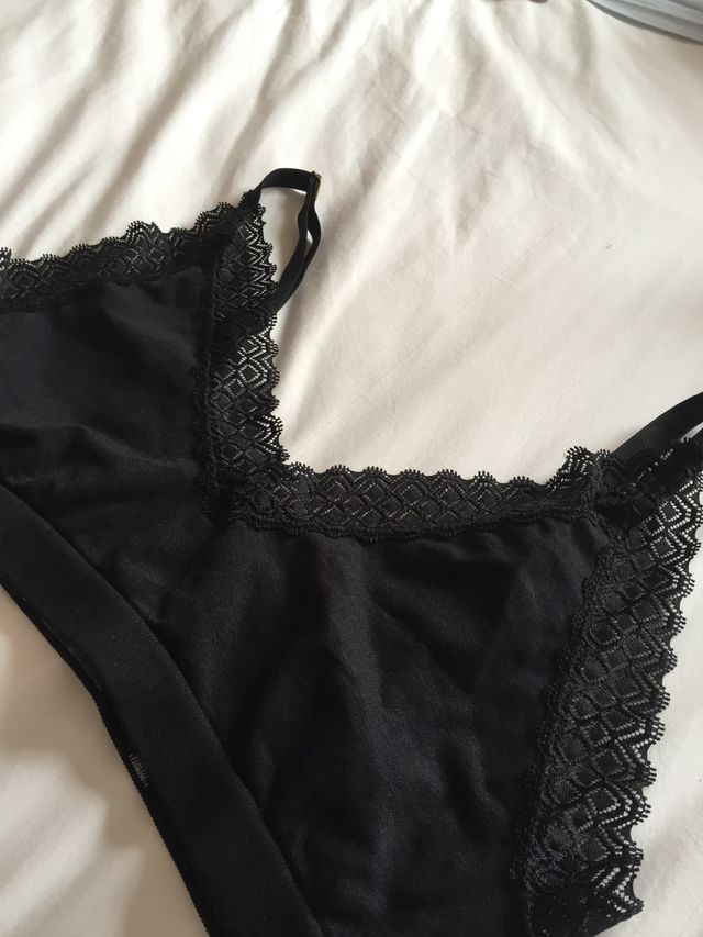 Sujetador lencero negro