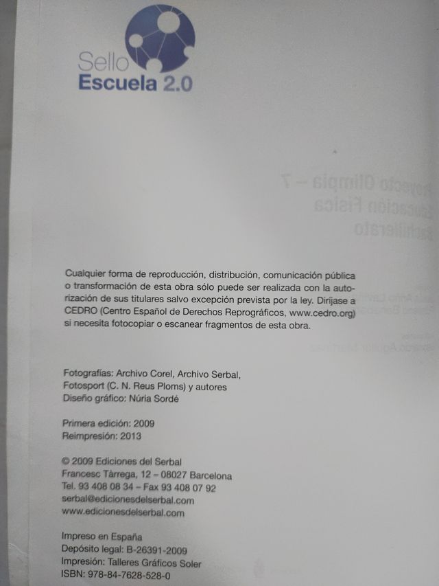 Libro Educación Física Bachillerato